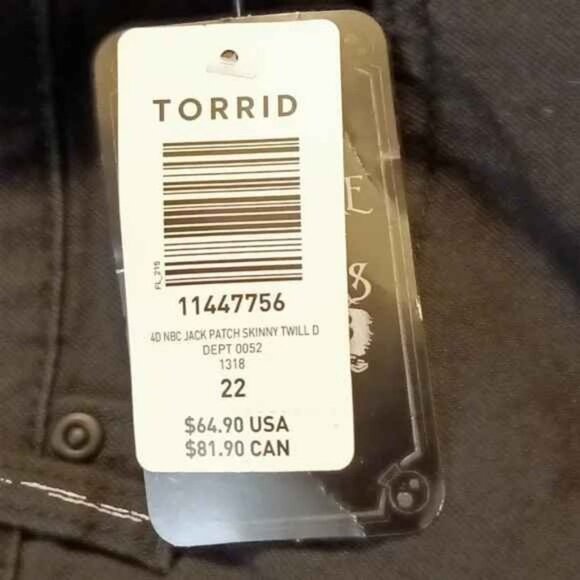 The Nightmare Before Christmas Jack Twill Skinny Jean - Picture 6 of 6